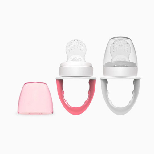 Dr. Brown's Fresh Firsts Silicone Feeder - Pink & Gray, 2