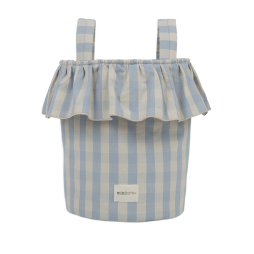 Basket Vichy - Blue + Sand - PRE ORDER - Minicoton