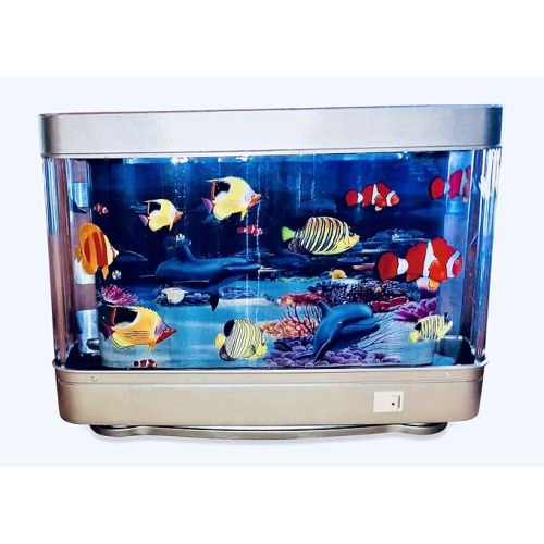Lightahead Artificial Tropical Fish Dolphin Aquarium Decorative Lamp Virtual Ocean in Motion (Marine Life B)