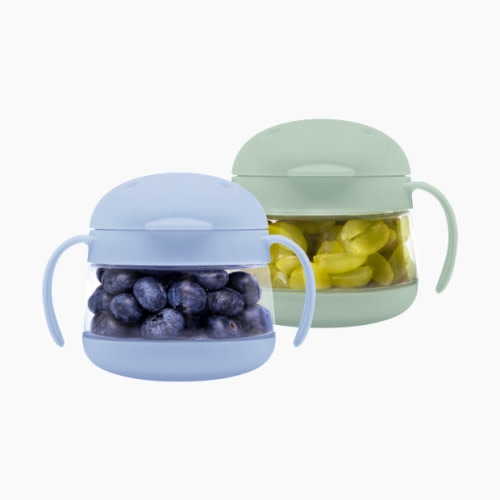 Ubbi Tweat Snack Containers (2 Pack) - Sage/Blue