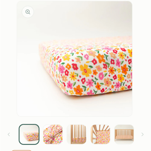 Summer Blooms Crib Sheet – Brave Little Ones