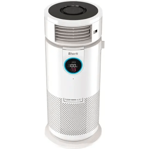 Shark - 3-in-1 Clean Sense Air Purifier, Heater & Fan, HEPA Filter, 500 Sq Ft Coverage - White