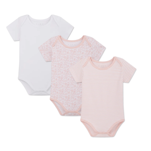 LAKE | Baby | Pima Cotton Pajamas | English Rose Baby Bodysuit Bundle