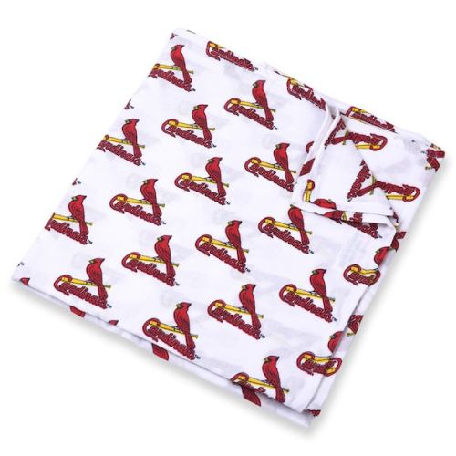St. Louis Cardinals Three Little Anchors Infant 47'' x 47'' Muslin Swaddle Blanket - White