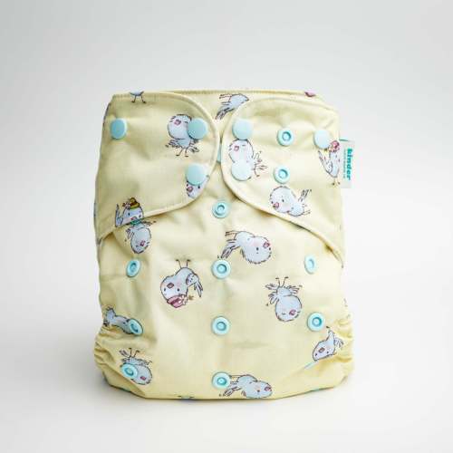 Animals and Insects: Essentials Pocket Cloth Diaper with Athletic Wicking Jersey, Grows with your Baby