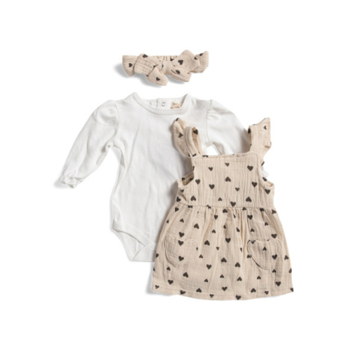 Newborn Girls 3pc Printed Jumper Set | Girls' Dresses | T.J.Maxx