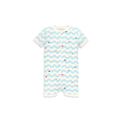 Baby Organic Zip Shortie In Rainbow Fish, 3-6M
- Only a few left