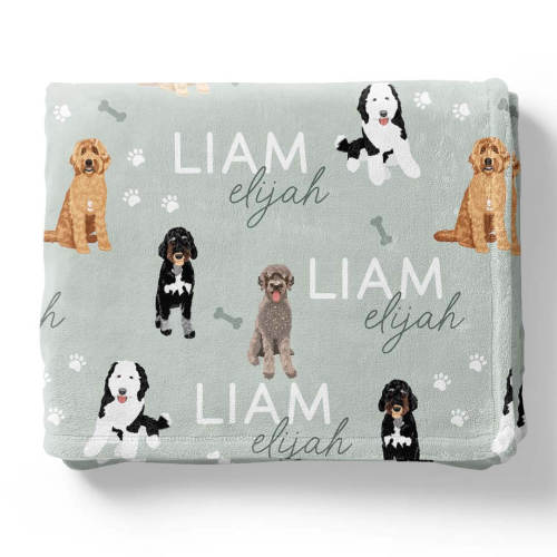 Personalized Kids Blanket | Doodles