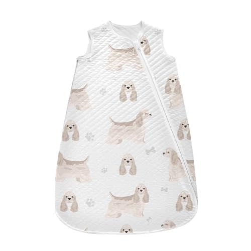 vvfelixl American Cocker Spaniel Baby Sleeping Bag,Baby Wearable Blanket,Baby Sleep Sack,Sleep Suit for Toddler Infant Newborn 0-6 Months