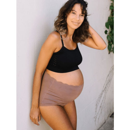 Maternity & Postpartum Support Bloomers - Scallop Edge Coco