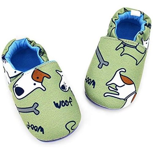 LAFEGEN Baby Boy Girl Walking Shoes Non Slip Soft Sole Infant Toddler Slipper Newborn Moccasins First Walker House Crib Sneaker Shoes
