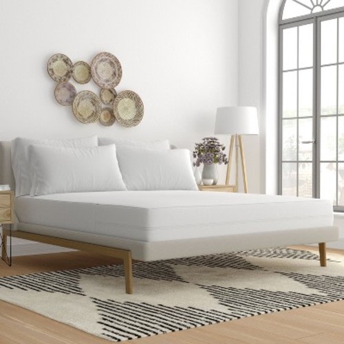 Waterproof Zippered and Bed Bug Mattress Protector Encasement - Becky Cameron, White, Queen