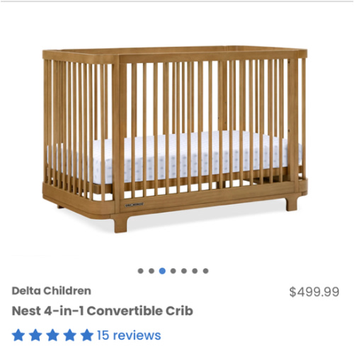 Nest 4-in-1 Convertible Crib - Acorn