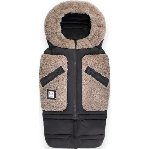 7AM Enfant Stroller Blanket 212 - Adjustable Baby Car Seat Zipped Blanket for Babies Winter, Unisex Multi Purpose Fleece Lined Warm Hooded Toddler Footmuff Water Repellent | (6M - 4T)