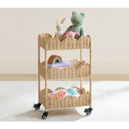 Palmer Scallop Tiered Storage Cart