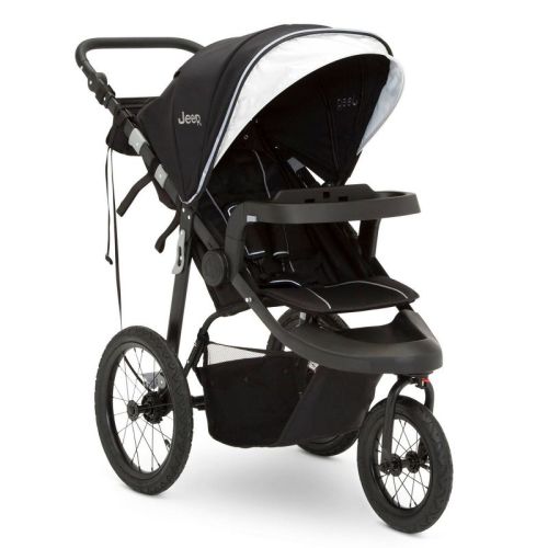Jeep Hydro Sport Plus Jogger By Delta Children - Includes Car Seat Adapter - Black