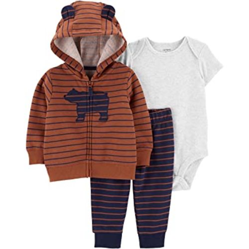 Carter's Baby Boys 3 Piece Little Jacket Set (Polar Bear)