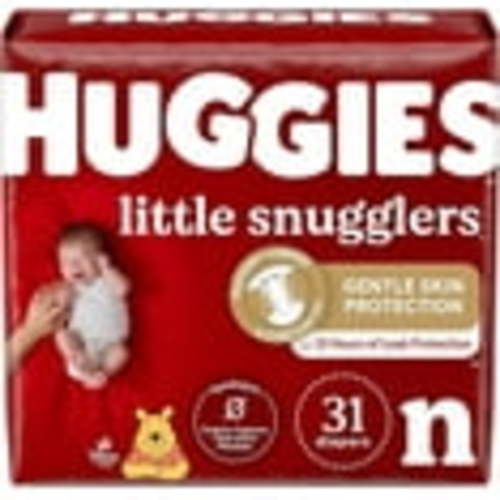 Huggies Newborn Diapers, Little Snugglers Baby Diapers, Size Newborn (up to 10 lbs), 31 Count