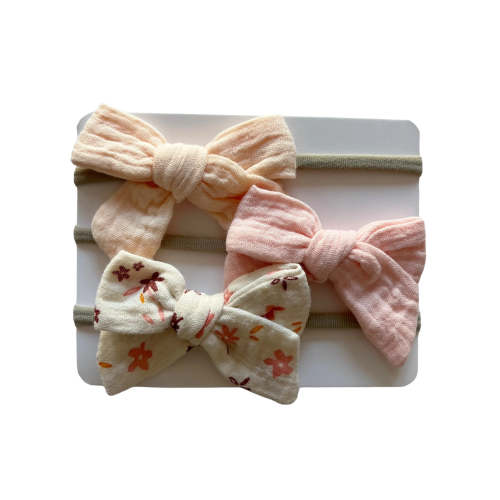 3-Pack Nylon Bows, Clara