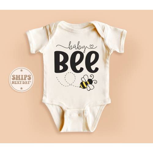 Baby Bee Onesie®, Cute Honey Bee Baby Onesie®, Bumble Bee Onesie®, Baby Bee Bodysuit, Baby Shower Gift, Newborn Natural Bodysuit #TLC00067