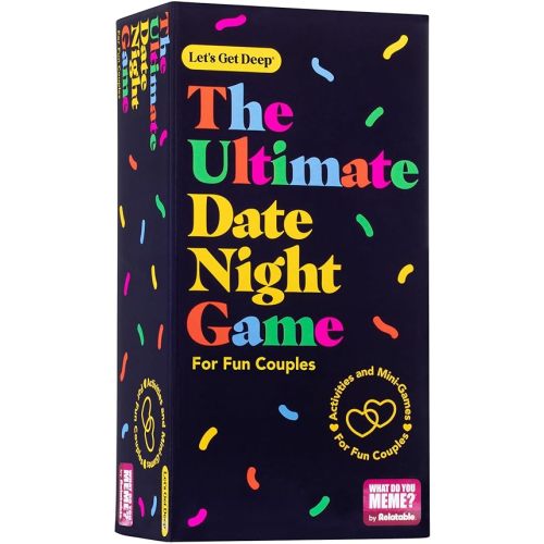 WHAT DO YOU MEME? The Ultimate Date Night Game by Relatable, from The Creators of Let's Get Deep, The Perfect Stocking Stuffers for Woman, Includes 300 Cards, Spinner, and Gameplay Instructions