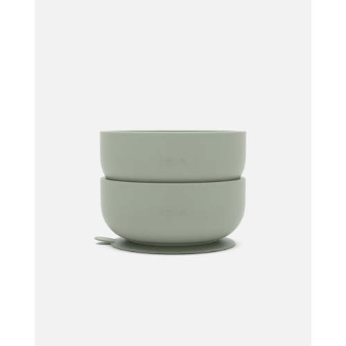 Suction Bowl  / 2 Pack / Sage