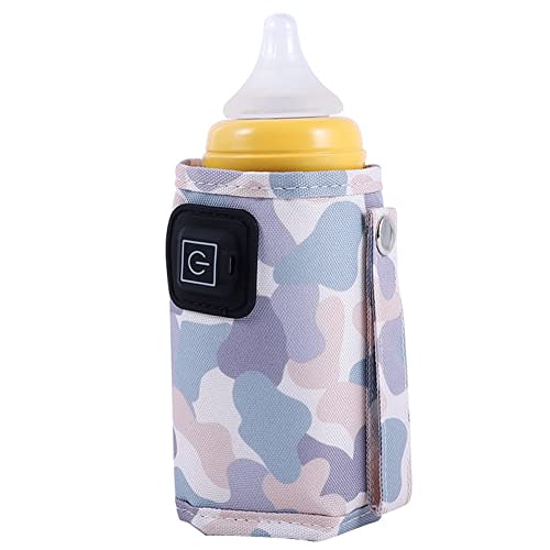 Srutueo Universal USB Milk Water Warmer Travel Stroller Insulated Bag Portable Baby Nursing Bottle Heater
