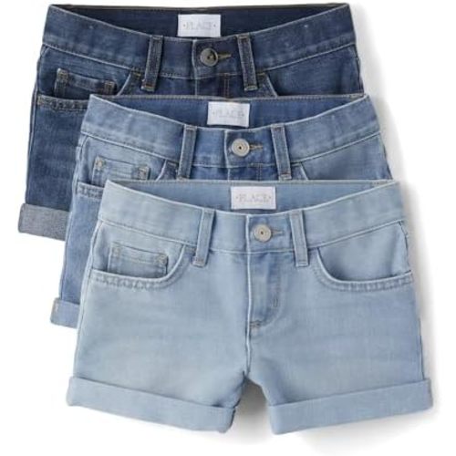 Denim Midi Shorts