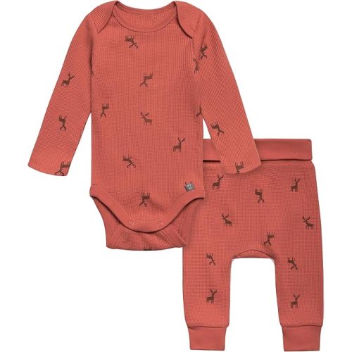 Modern Moments by Gerber baby-boys Long Sleeve Bodysuit and Pant Set