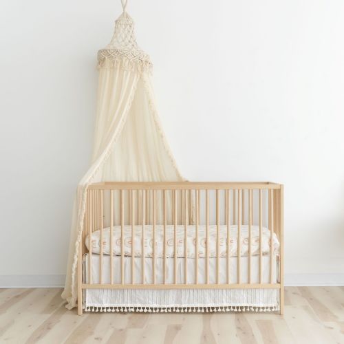 Macrame Boho Bed Canopy | Crane Baby