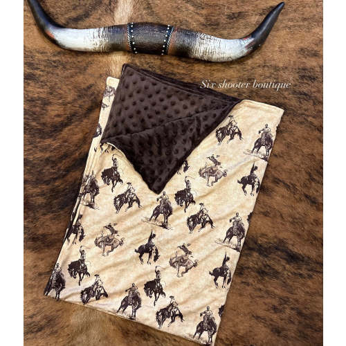Wild ride baby Minky blanket