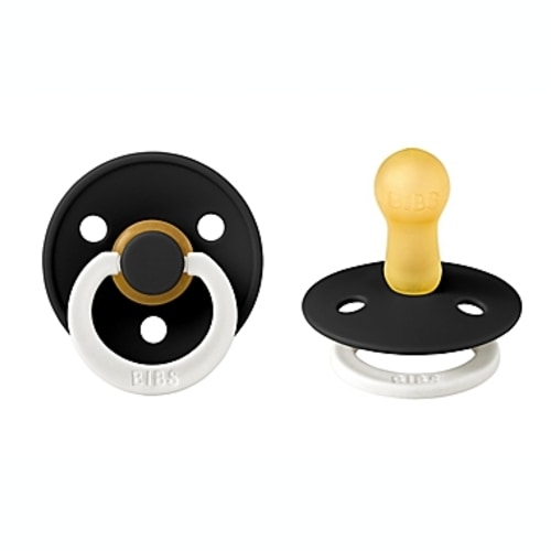 BIBS® Colour 0-6M 2-Pack Latex Pacifiers in  - Black