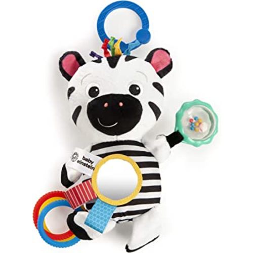 Baby Einstein Zen's Sensory Play Plush Stroller Activity Toy, Ages Newborn, Multicolor,1 Count (Pack of 1)