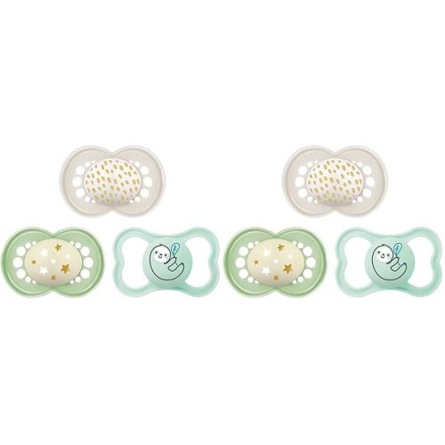 MAM Variety Pack Baby Pacifier, Includes 3 Types of Pacifiers, Nipple Shape Helps Promote Healthy Oral Development, 6 Pack, 6-16 Months, Unisex