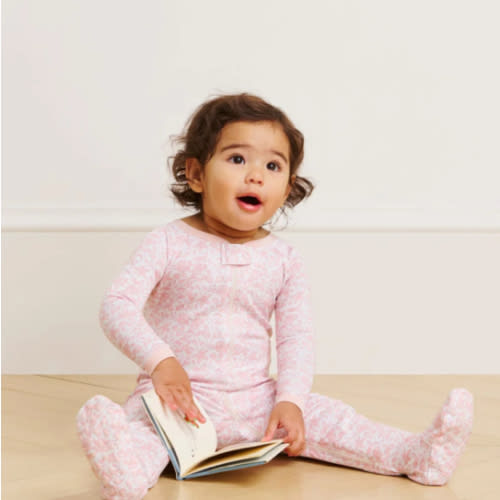 LAKE | Baby | Pima Cotton Pajamas | English Rose Baby Sleeper