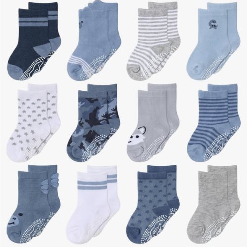 The Peanutshell Organic Baby Boy Socks 0-3 Months Set of 12