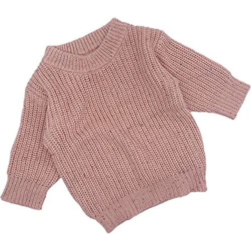 MILKI RABBIT Baby Girls Boys Sweater, Pullover Speckle Oversized Cotton Chunky Knit