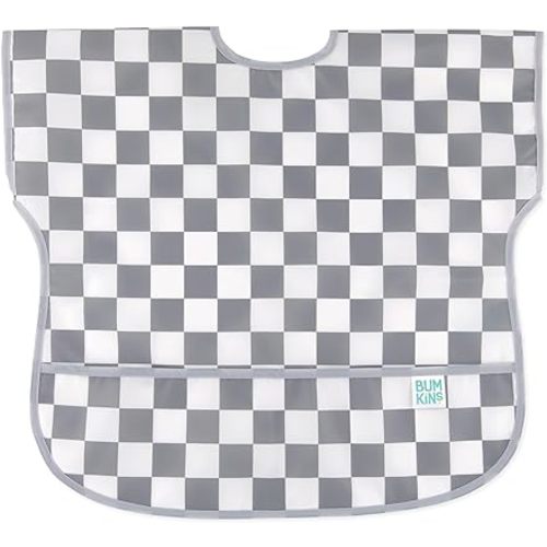 Bumkins Bibs - Toddler Bibs, Waterproof, Large for 1-3 Years, Short Sleeve