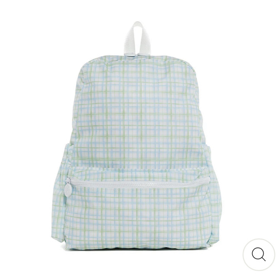 TRVL BACKPACKER- Classic Plaid Green – VACE