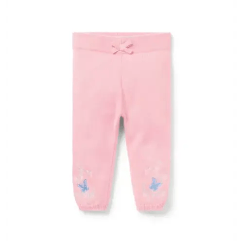 Baby Crushed Rose Baby Butterfly Sweater Pant by Janie and Jack