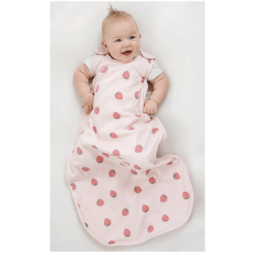 4 Season® Ultimate Baby Sleep Bag, Merino Wool & Organic Cotton, Strawberry