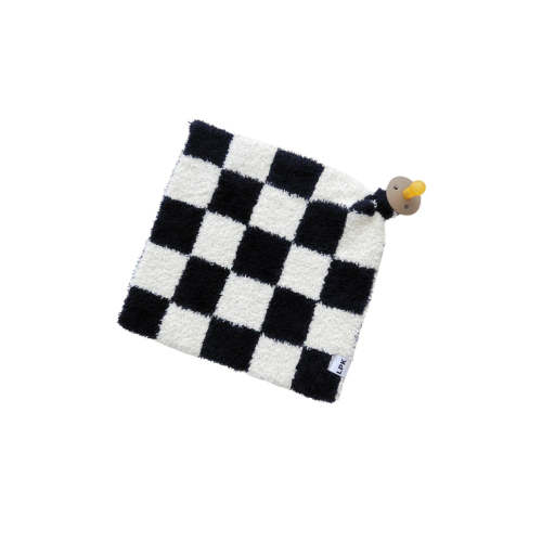 Checkered Plush Lovey | Black