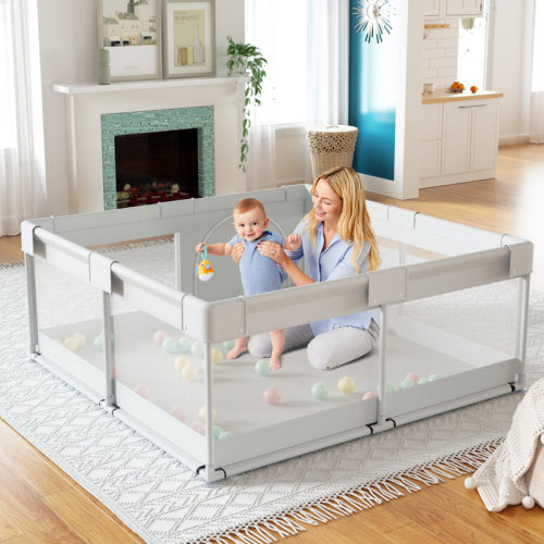 Uanlauo Baby Playpen, Playpen for Babies & Toddlers, 47 x 47" Small Baby Play Pen & Reviews | Wayfair