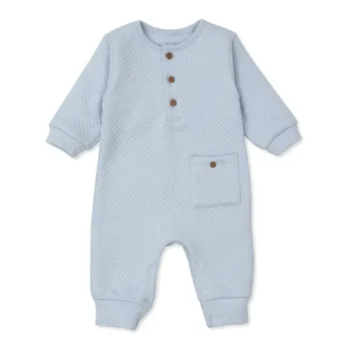 Kissy Love Light Blue Jacquard Playsuit