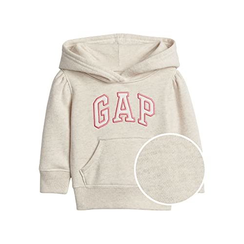 GAP Baby Girls' Playtime Favorites Logo Pullover Hoodie Hooded Sweatshirt