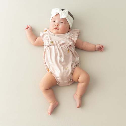 Bubble Romper in Blush Rabbit