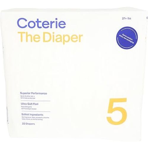 Coterie Size 5 Diapers, 22 CT