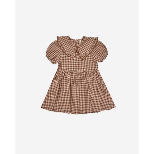 Camille Dress || Brown Gingham