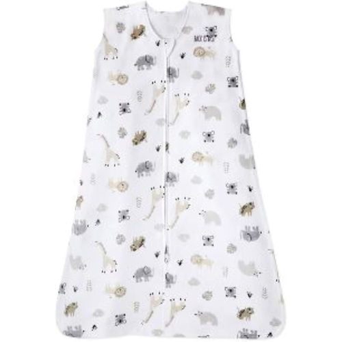 HALO 100% Cotton Sleepsack Swaddle, 3-Way Adjustable Wearable Blanket, TOG 1.5, Floppy Friends, Newborn (Pack of 1)