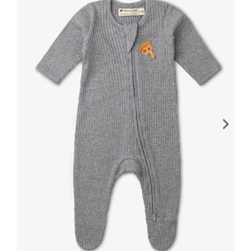Ribbed Cotton Zipper One-Piece - Organic Baby Clothes - Monica + Andy